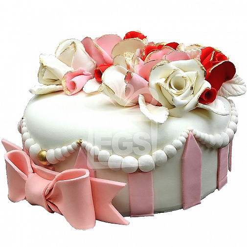 4Lbs Floral Bloom Cake - Redolence Bake Studio