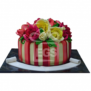 4Lbs Floral Spring Cake - Redolence Bake Studio