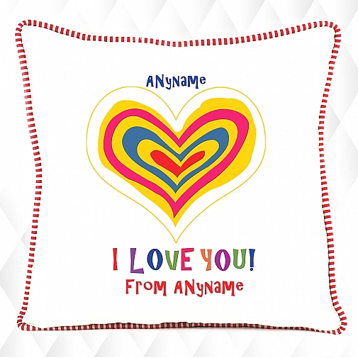 Colorful Heart-Love cushion