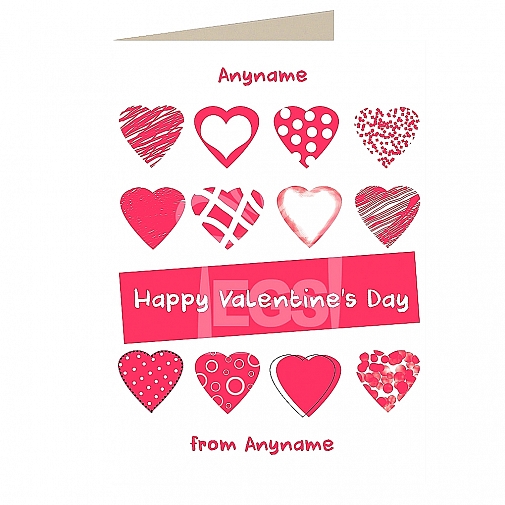 Happy Valentines Day-Personalised Card