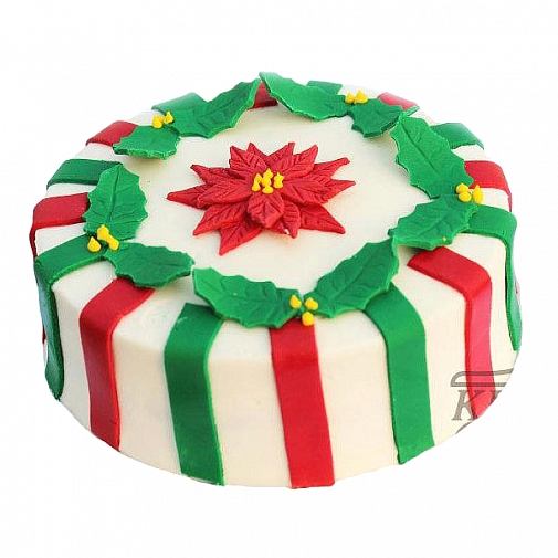 5Lbs Christmas Decorative Cake - Kitchen Cuisine