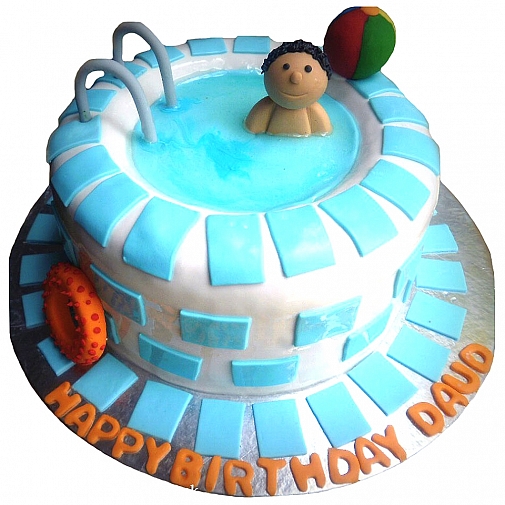 4Lbs Swimming Pool Cake - Kitchen Cuisine