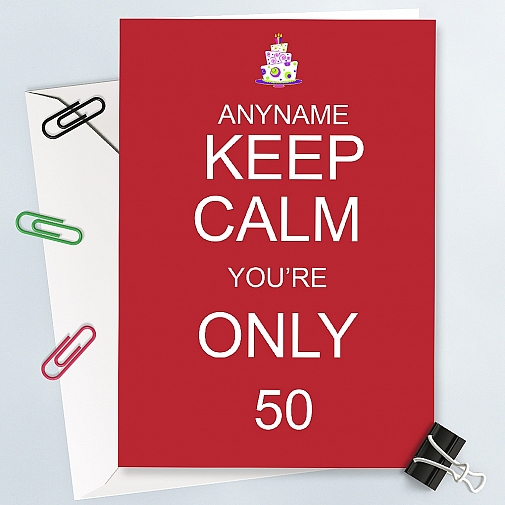 Keep Calm Birthday Card