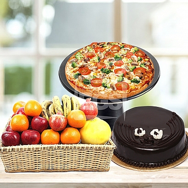 Pizza hut-Cake-Fruits