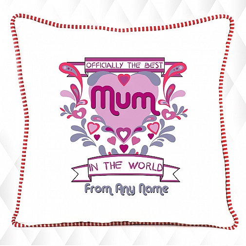 Best Mum in the World-Personalised Cushion