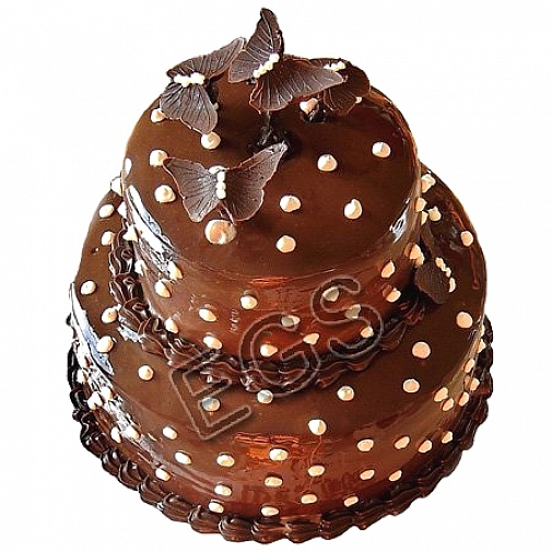 7Lbs Butterfly Chocolate Cake - Redolence Bake Studio