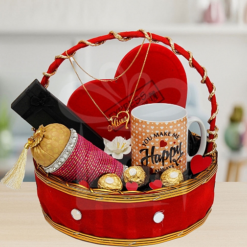 HAPPY VALENTINE'S DAY GIFT OF CHOCOLATE Gift Baskets Near Me