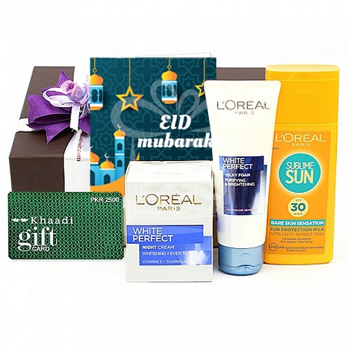 Eid Khaadi and Loreal Gift Hamper