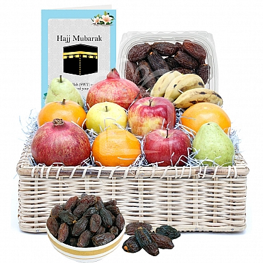 Hajj Fruits and Dates with Card