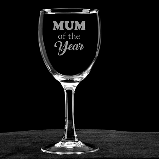 Mum Of The Year Glass