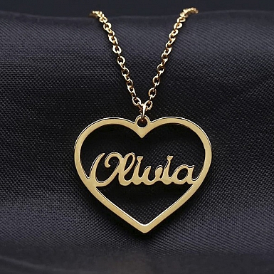 Personalised Heart Name Locket