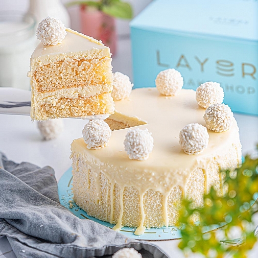 2.5 lbs Raffaello Cake Layersbakeshop