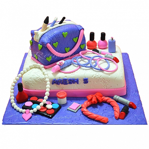 6Lbs Beauty Box Themed Cake - Redolence Bake Studio