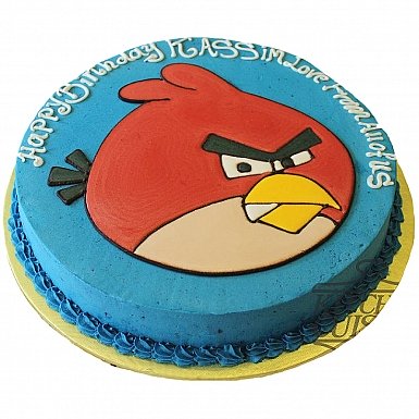 4Lbs Angry Blue Bird Cake - Kitchen Cuisine