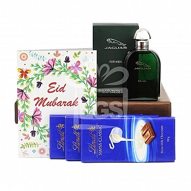 Chocolate and Perfume Eid Hamper for Him