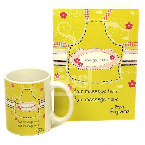 Love You Mom Card + Mug