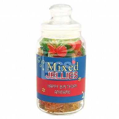 Personalised Assorted Jellies Jar