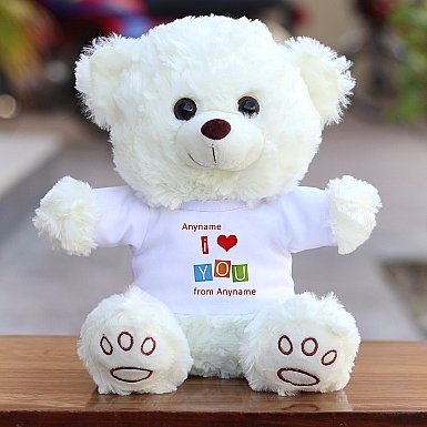 I Love Heart - Personalised Bear