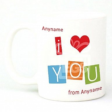 I Love You -Personalised Mug