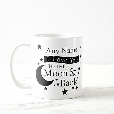 Love you to the moon and Back-Personalised Mug