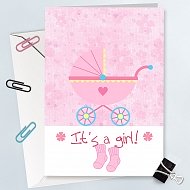 It's a Girl Greeting Card