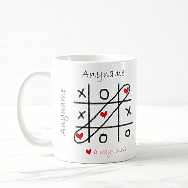 Hearts & Cross - Personalised Mug