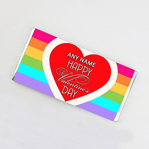 Happy Valentines-Personalised Chocolate Bar