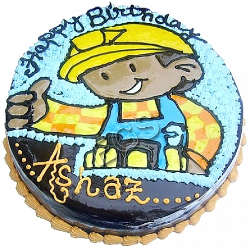 5Lbs Bob The Builder Cake - Redolence Bake Studio