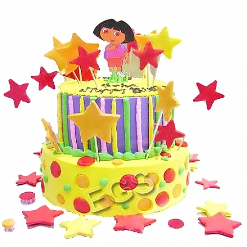 8Lbs Dora Cake - Redolence Bake Studio