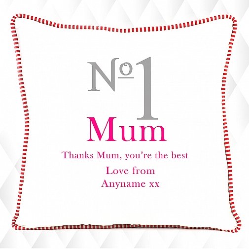 No.1 Mum - Personalised Cushion