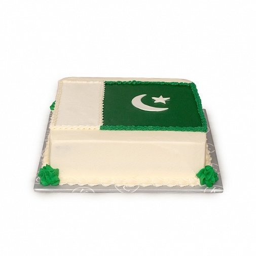 2lbs Pakistan Bliss Flag Cake from Kitchen Cuisine