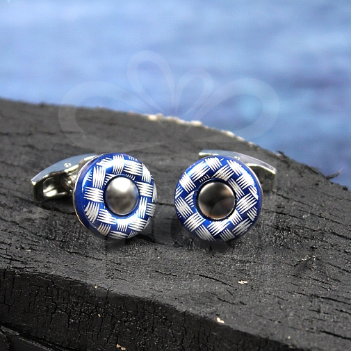 Elegant Blue Cufflinks