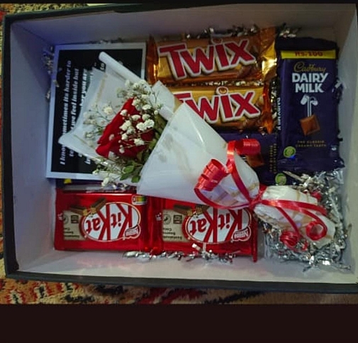 Chocolates in a box