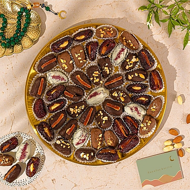 Gold Platter with Dates from Lals