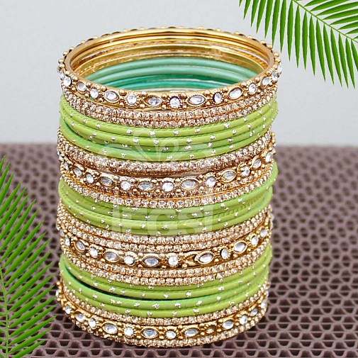 Green Matching Bangles Set