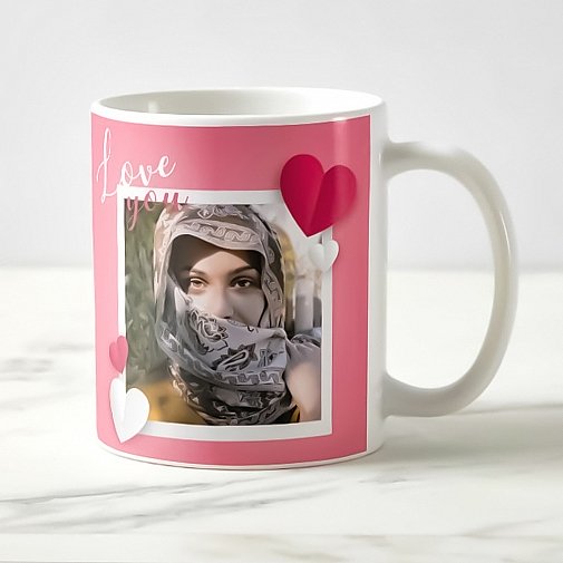 Love You Personalised Photo Mug