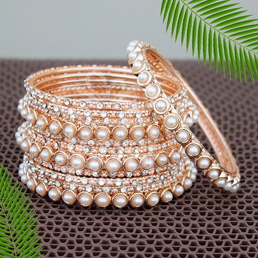 Peach bangles on sale