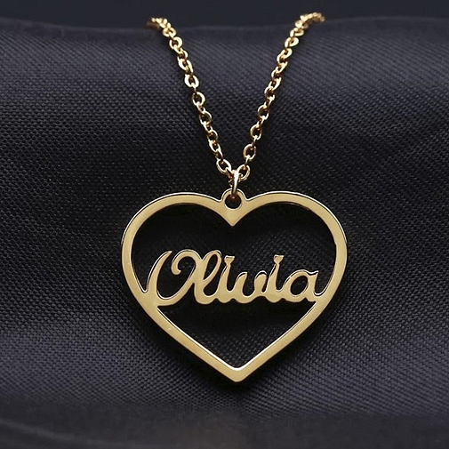 Personalised Heart Name Locket