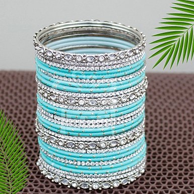 Skyblue Matching Bangles Set