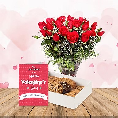 Cookies and Flowers Combo Gifts