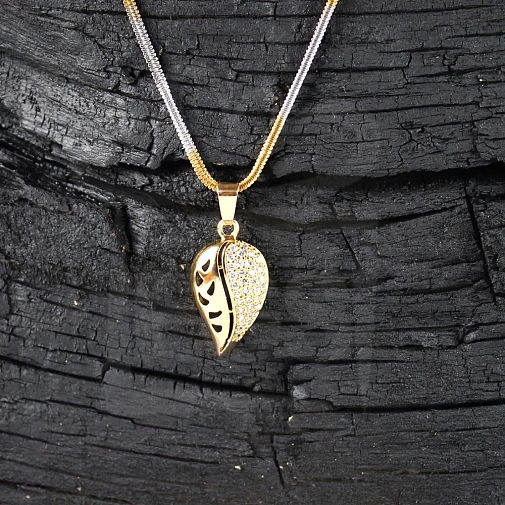 The Leaf Shaped Gold Plated Locket